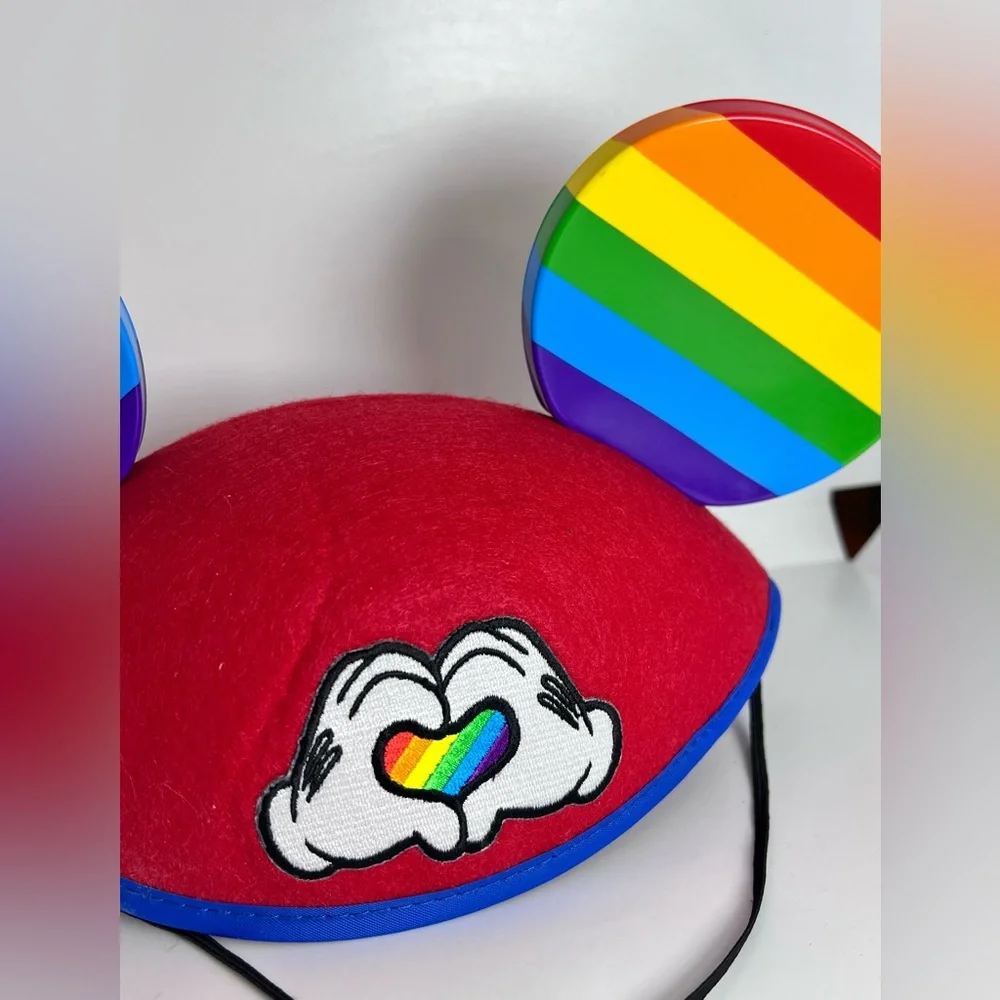 Disney‎ Parks Rainbow Pride Mickey Mouse Adult Ear Hat - Picture 2 of 8